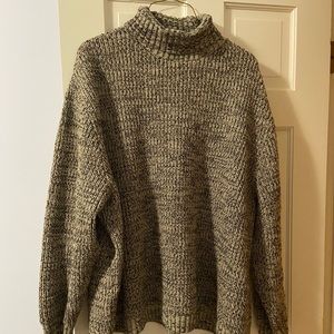 ASOS Oversized Fisherman Rib Roll Neck Sweater